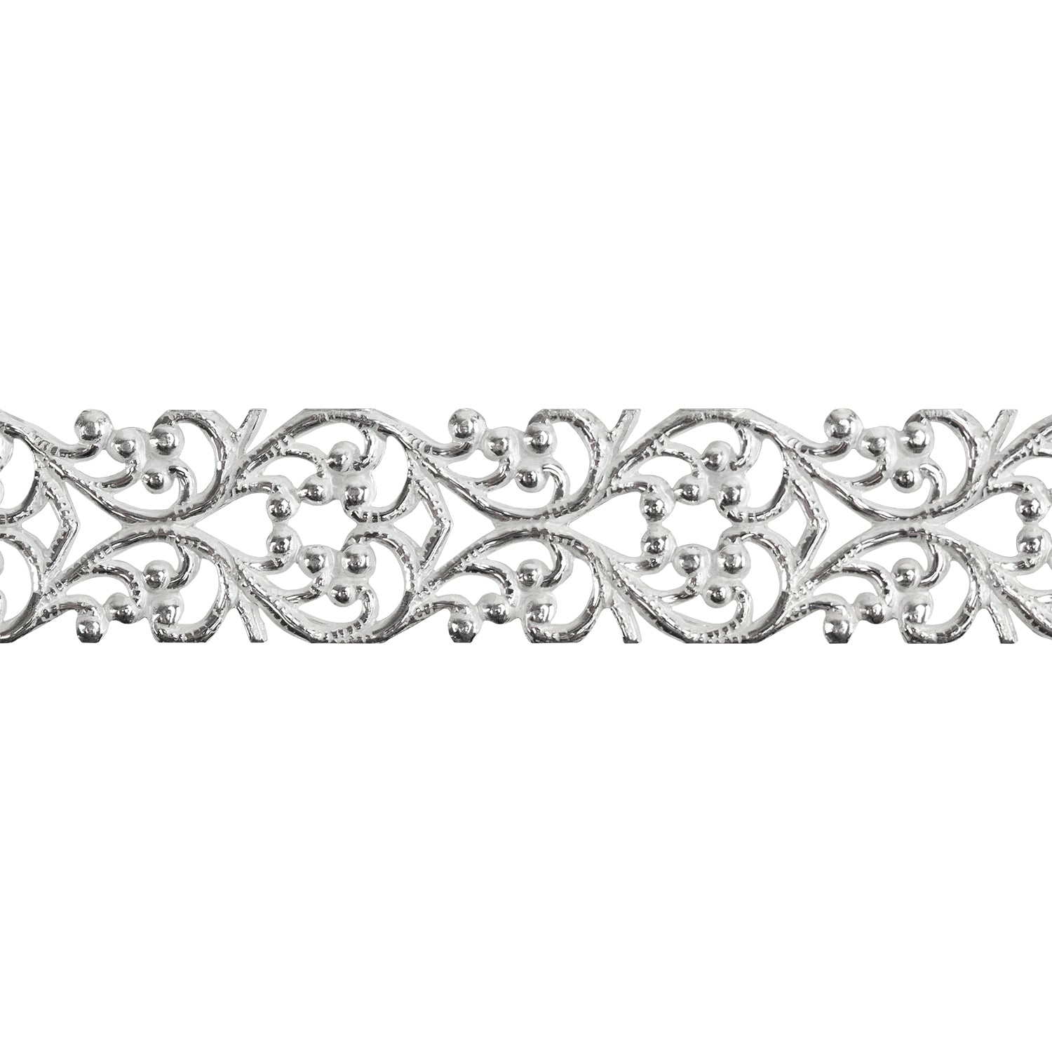 Patterned Wire - Sterling Silver - Blooming Heart 22 gauge Dead Soft - 6" Min