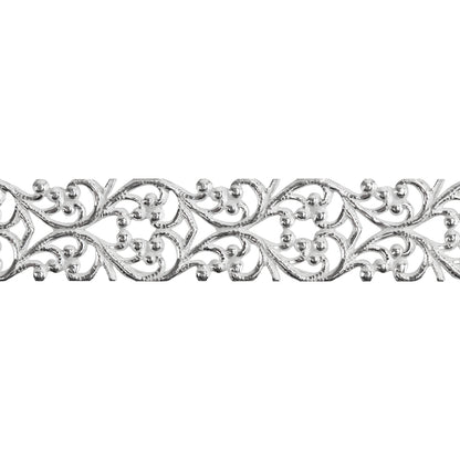 Patterned Wire - Sterling Silver - Blooming Heart 22 gauge Dead Soft - 6" Min