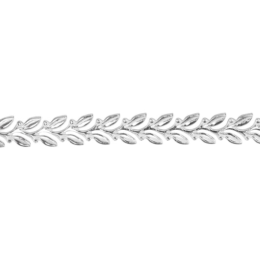 Patterned Wire - Sterling Silver - Leaves 22 gauge Dead Soft - 6" Min