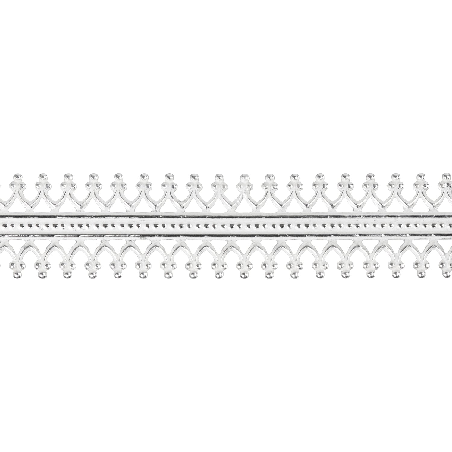 Patterned Wire - Sterling Silver - Double Gallery #1 24 gauge Dead Soft - 6" Min