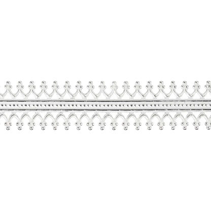 Patterned Wire - Sterling Silver - Double Gallery #1 24 gauge Dead Soft - 6" Min