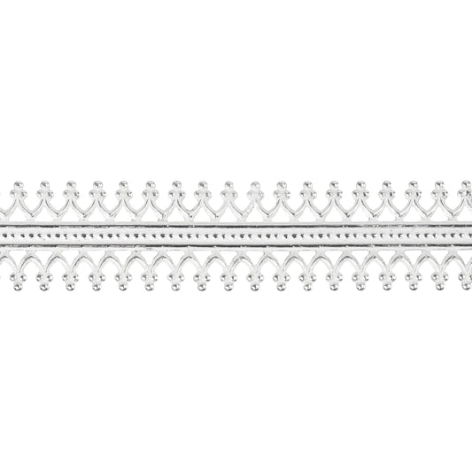 Patterned Wire - Sterling Silver - Double Gallery #1 24 gauge Dead Soft - 6" Min