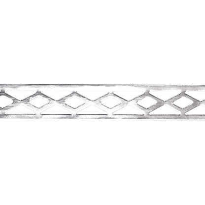 Patterned Wire - Sterling Silver - Edged Diamonds 24 gauge Dead Soft - 6" Min