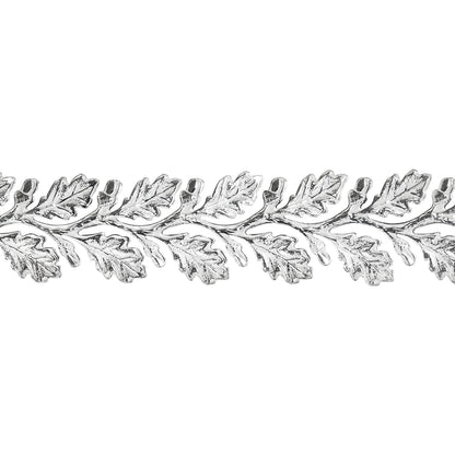 Patterned Wire - Sterling Silver - Leaves #3 22 gauge Dead Soft - 6" Min