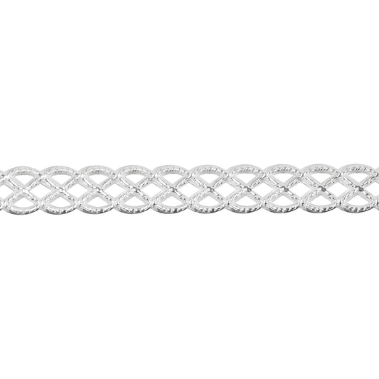 Patterned Wire - Sterling Silver - Knotted Rope 22 gauge Dead Soft - 6" Min