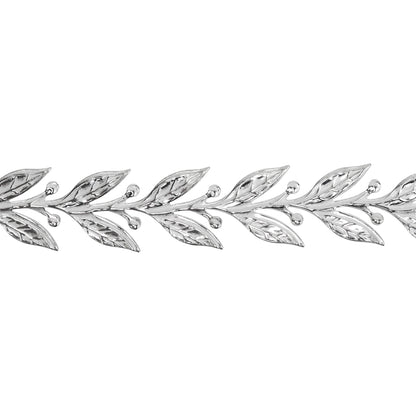 Patterned Wire - Sterling Silver - Leaves #5 22 gauge Dead Soft - 6" Min