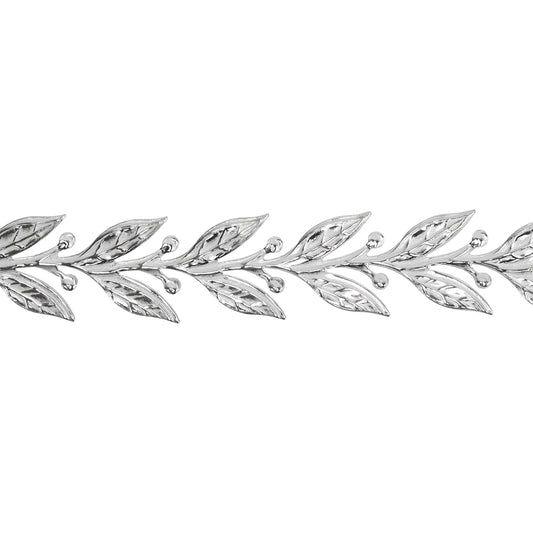 Patterned Wire - Sterling Silver - Leaves #5 22 gauge Dead Soft - 6" Min