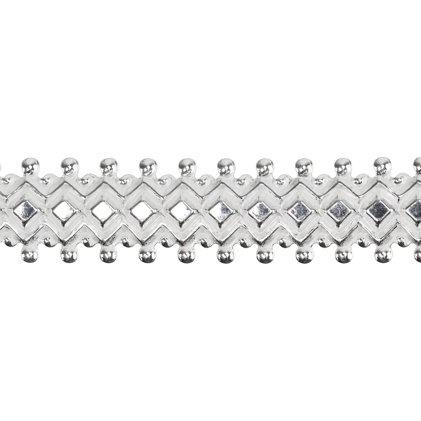 Patterned Wire - Sterling Silver - Double Dotted Diamond 20 gauge Dead Soft - 6" Min