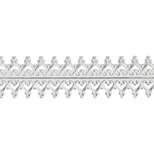 Patterned Wire - Sterling Silver - Double Gallery #2 Small 24 gauge Dead Soft - 6" Min