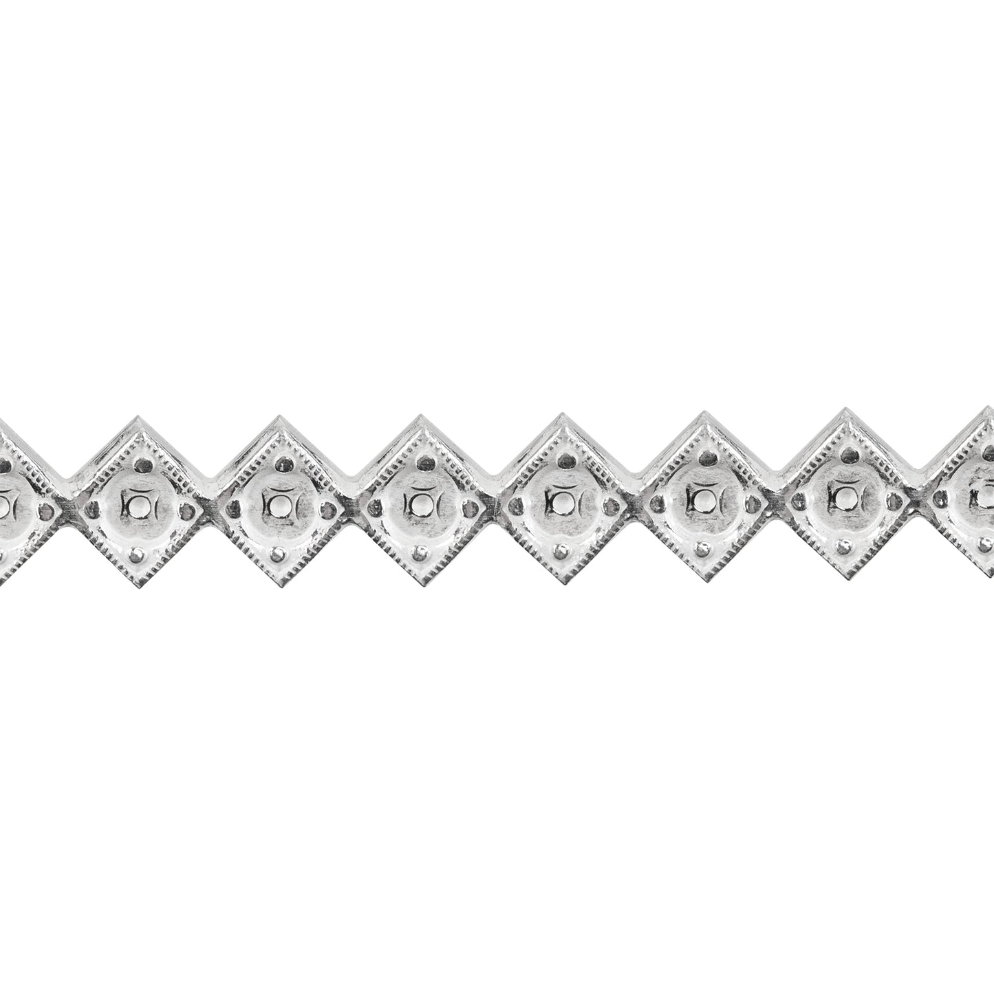 Patterned Wire - Sterling Silver - Jeweled Diamond 18 gauge Dead Soft - 6" Min