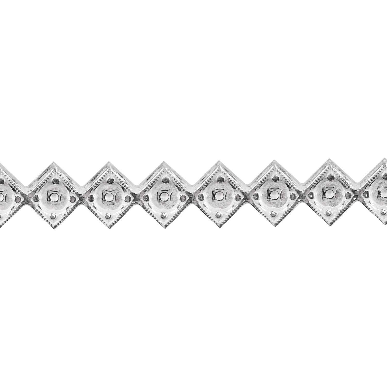 Patterned Wire - Sterling Silver - Jeweled Diamond 18 gauge Dead Soft - 6" Min