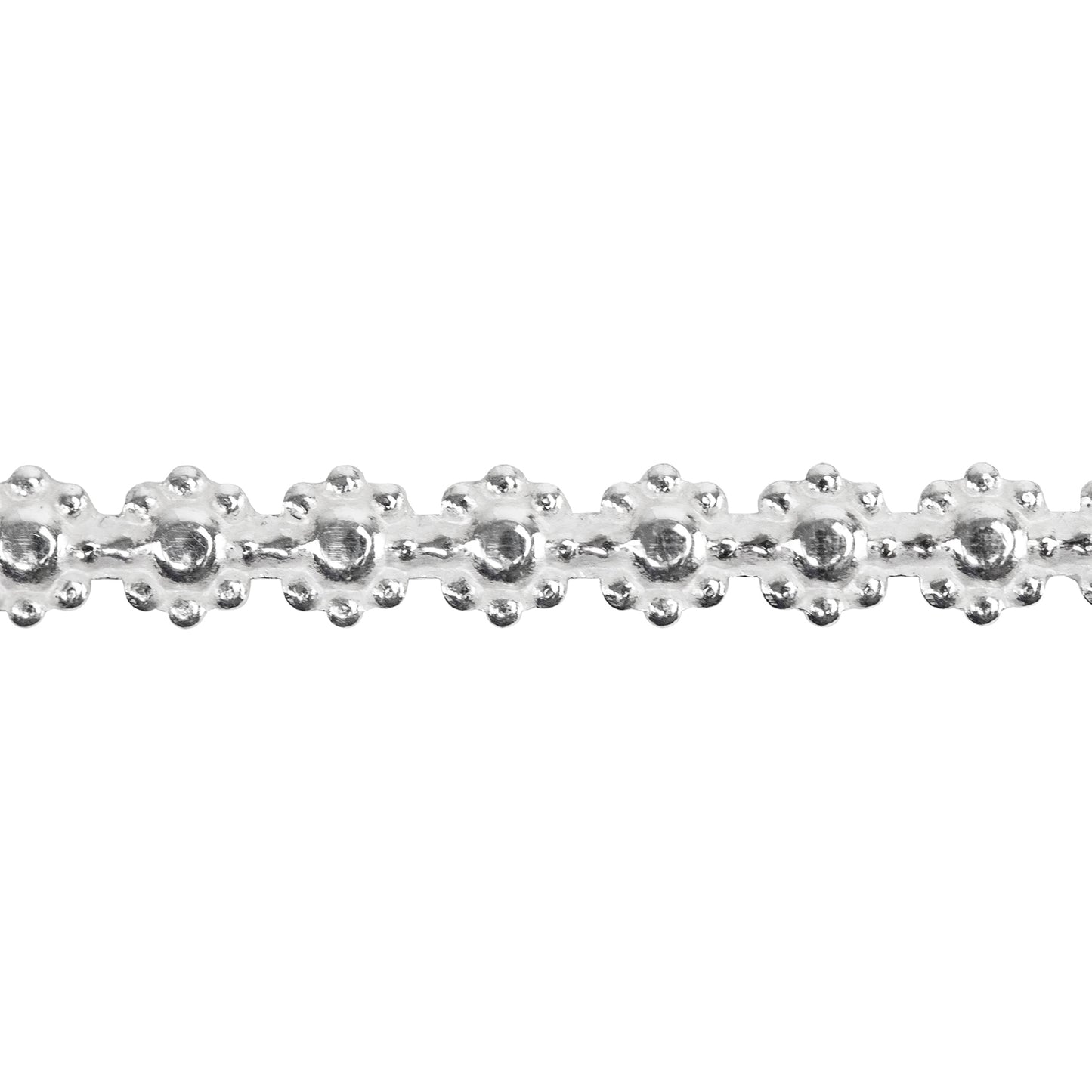 Patterned Wire - Sterling Silver - Flower - 16 gauge Dead Soft - 6" Min