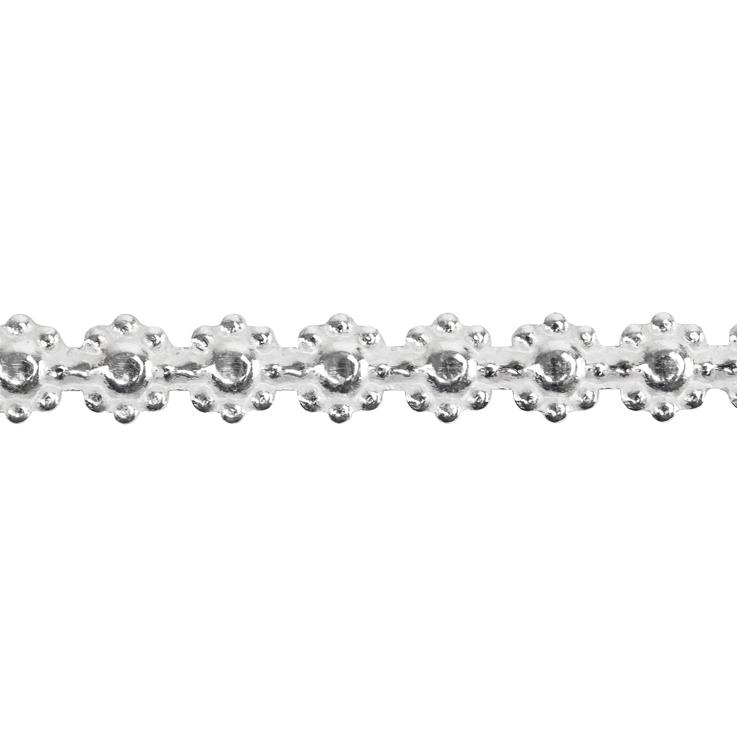Patterned Wire - Sterling Silver - Flower - 16 gauge Dead Soft - 6" Min