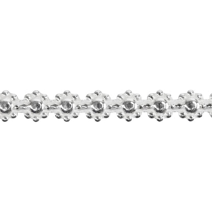 Patterned Wire - Sterling Silver - Flower - 16 gauge Dead Soft - 6" Min