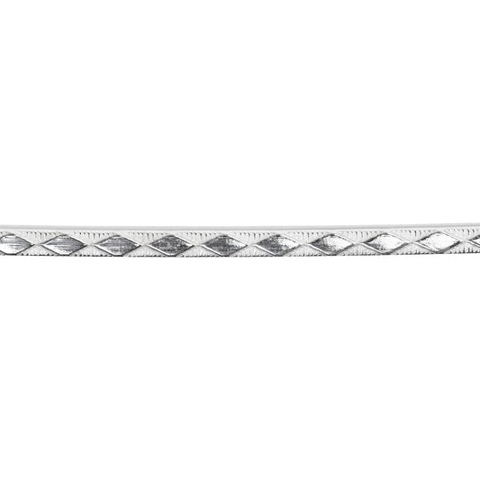 Patterned Wire - Sterling Silver - Diamond Back 16 gauge Dead Soft - 6" Min