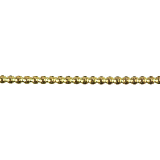 Patterned Wire - Brass - Beaded 20 gauge - 6" Min