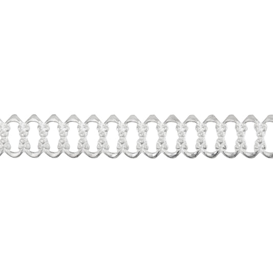 Patterned Wire - Sterling Silver - Woven 3.5 mm 24 gauge Dead Soft - 6" Min