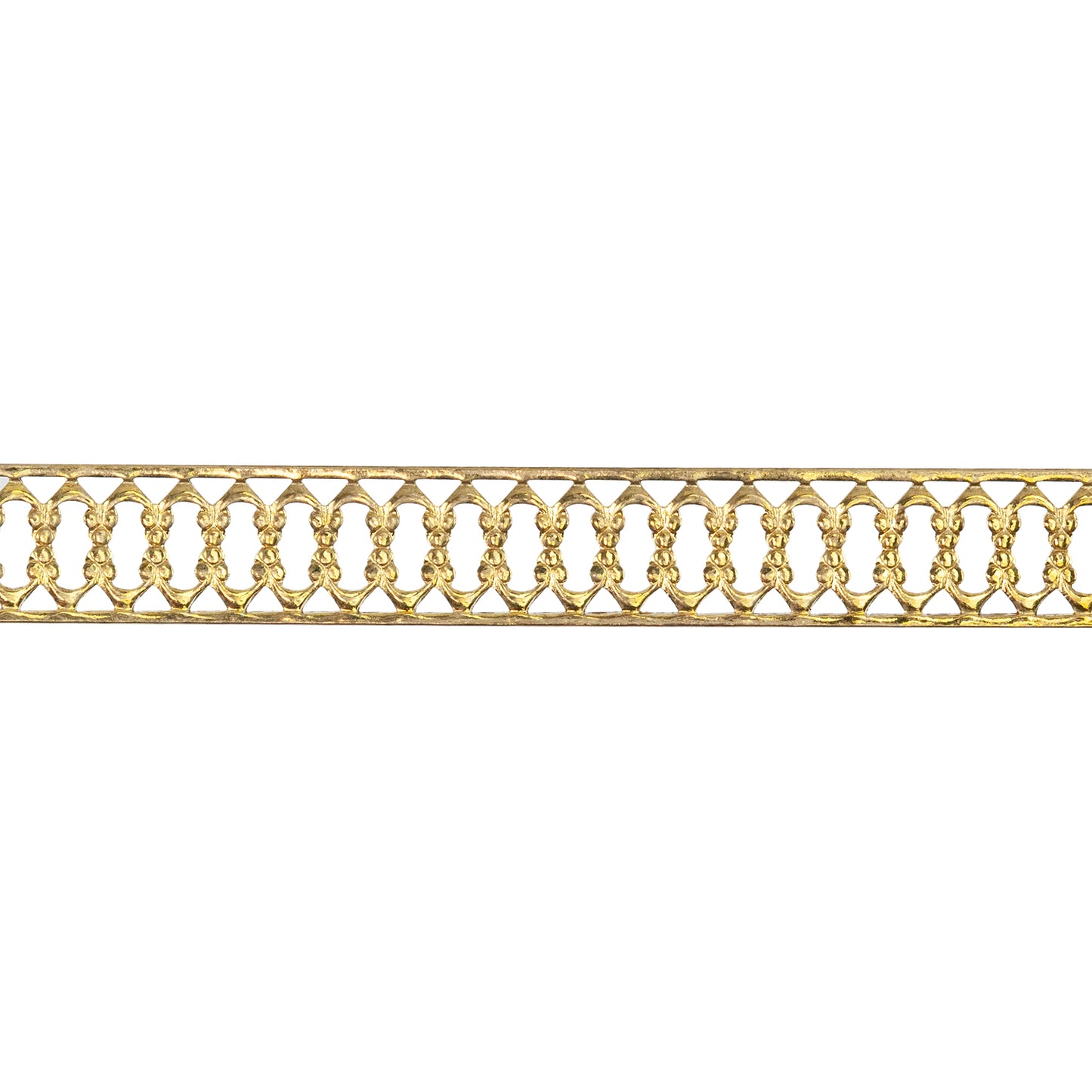 Patterned Wire - Brass - Woven Edges 26 gauge Dead Soft - 6" Min