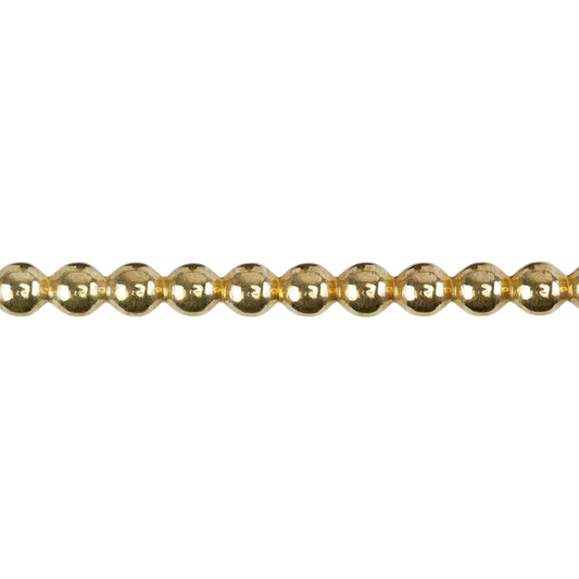 Patterned Wire - Brass - 3mm Polka Dot 8 gauge Dead Soft - 6" Min