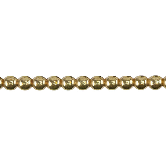 Patterned Wire - Brass - 4mm Polka Dot 12 gauge Dead Soft - 6"
