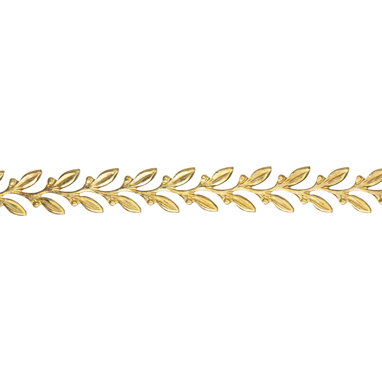 Patterned Wire - Brass - Leaves 22 gauge Dead Soft - 6" Min