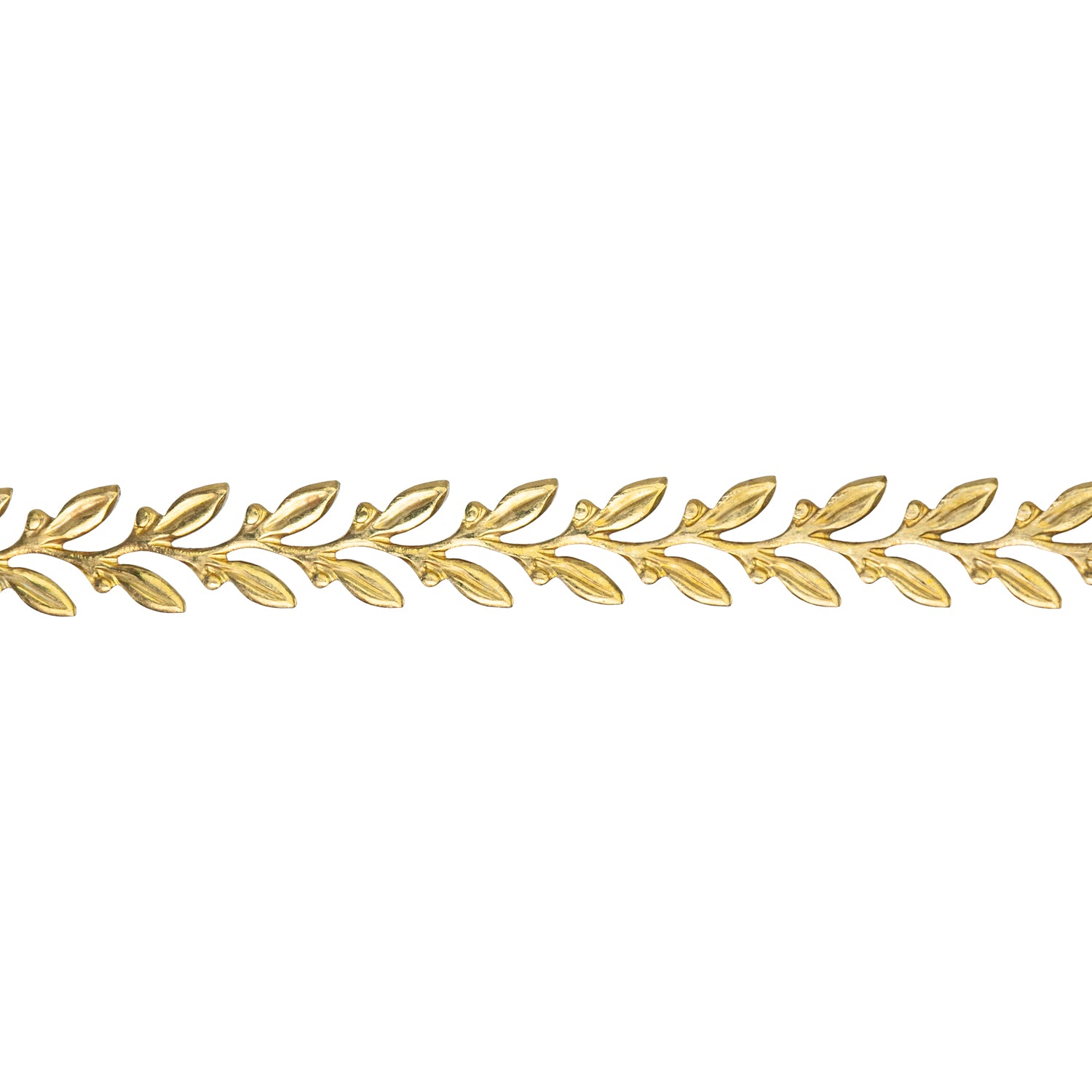 Patterned Wire - Brass - Leaves 22 gauge Dead Soft - 6" Min