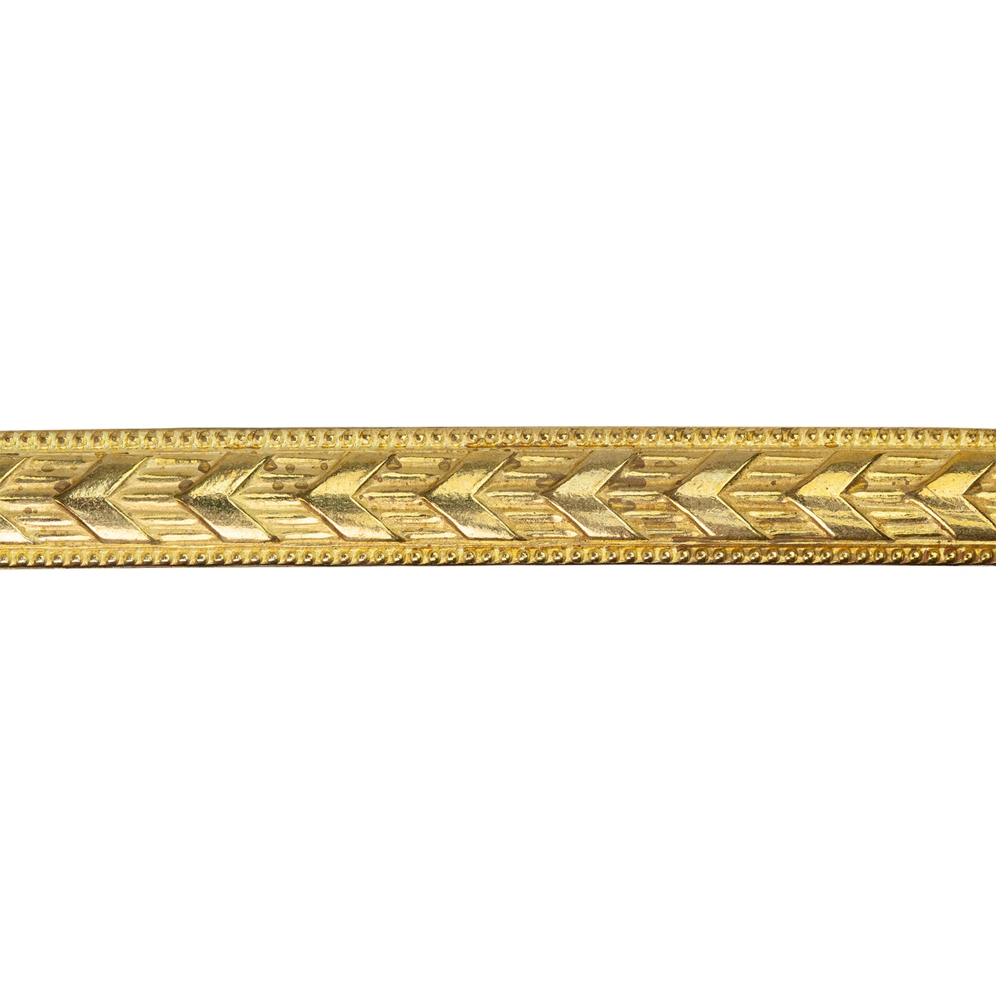Patterned Wire - Brass - Chevron 14 gauge Dead Soft - 6" Min