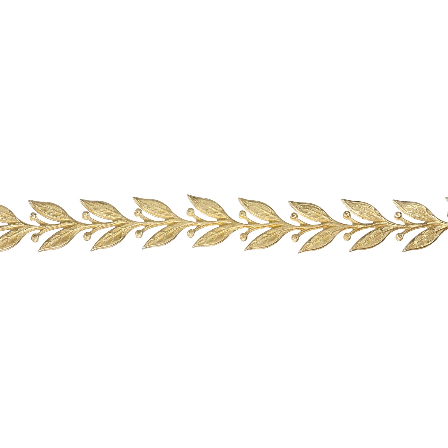 Patterned Wire - Brass - Leaves #5 22 gauge Dead Soft - 6" Min