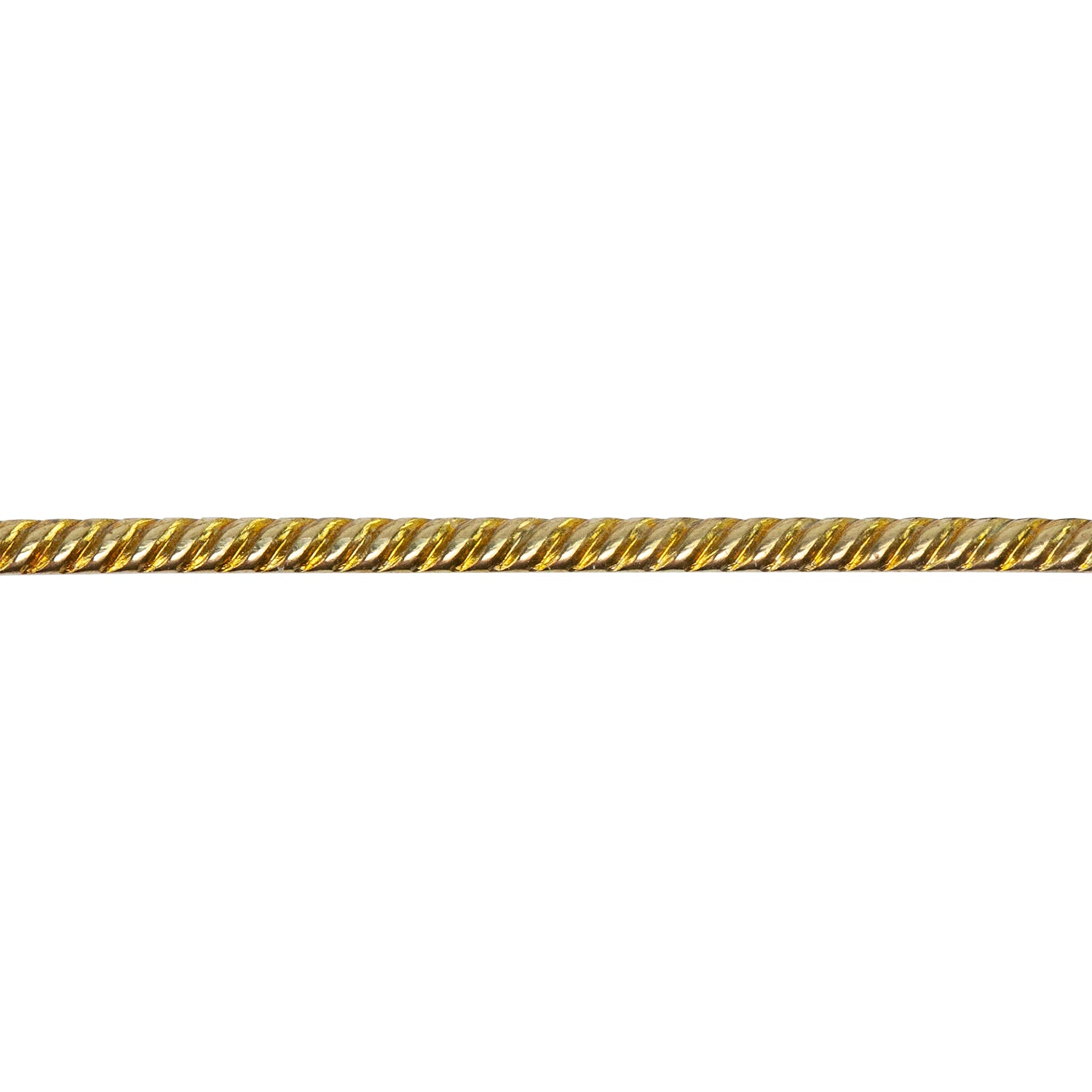 Patterned Wire - Brass - Rope #1 18 gauge Dead Soft - 6" Min