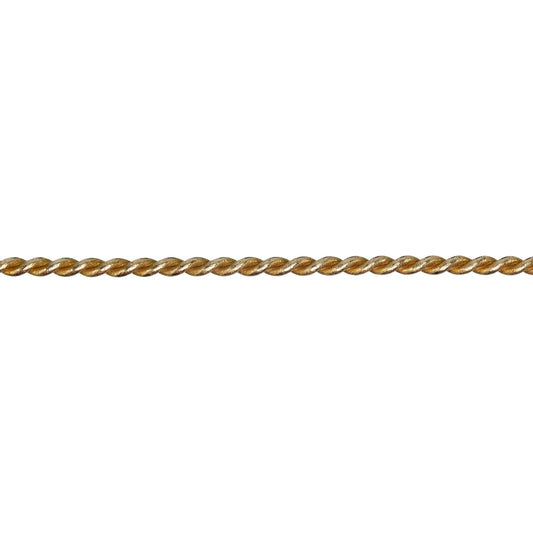 Patterned Wire - Brass Rope #2 - 16 gauge Dead Soft - 6" Min