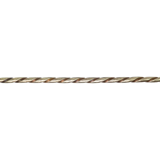 Patterned Wire - Brass - Rope #3 16 gauge Dead Soft - 6" Min
