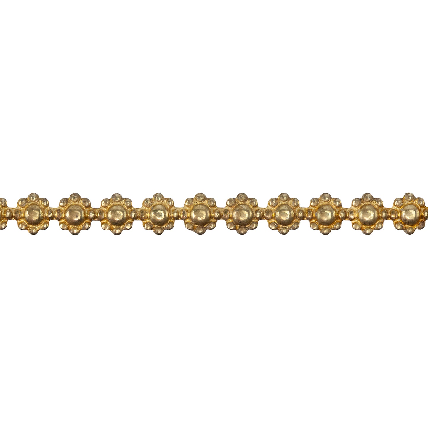 Patterned Wire - Brass - Flower #1 14 gauge - 6" Min
