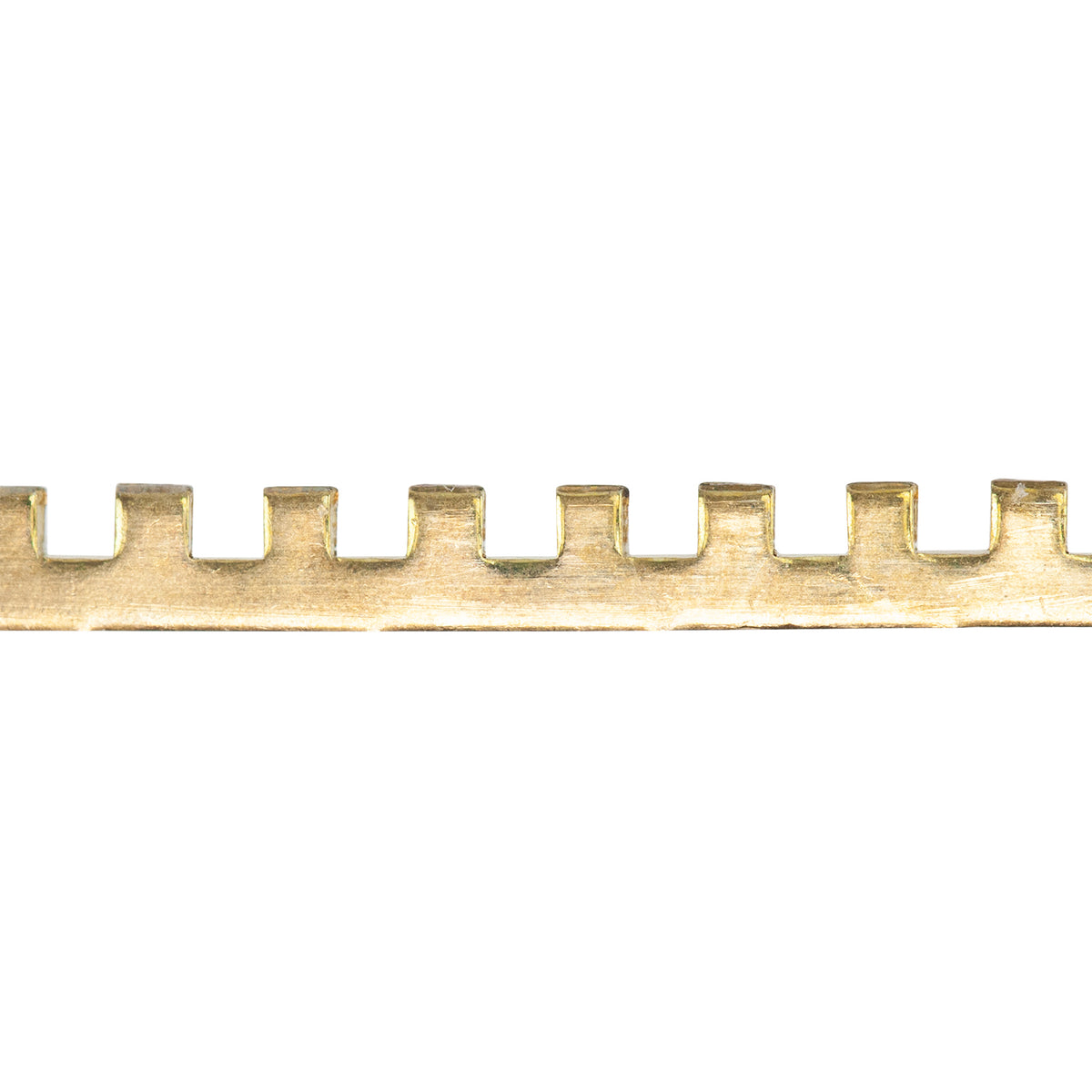 Bezel Wire - Brass - Tabbed - 6" Min