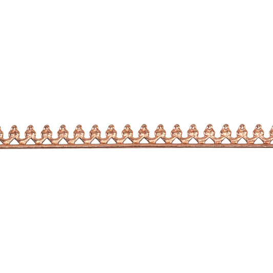 Patterned Wire - Copper - Gallery #11 24 gauge - 6" Min