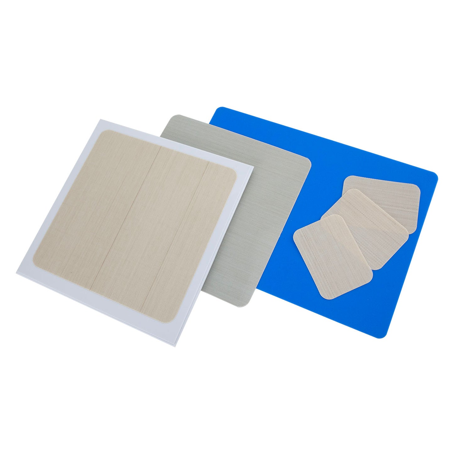 Work Surface Bundle
Includes:&nbsp;
Non-Stick Tuff Cards - pk/3
Clayboard Non-Stick Rolling Surface - 9" x 9"
Replacement Non-Stick Surface - 8" x 8"
Silicone Mat Work Surface - 8" x 11-1/2"