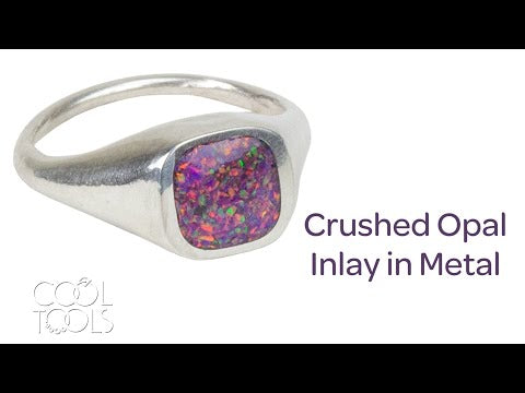 video Cool Tools | Crushed Opal Inlay in Metal with Karen Trexler | Inlay Crushed Opal with Resin