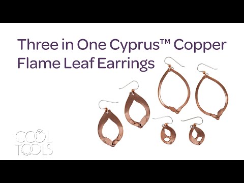 video Cool Tools | Three in One Cyprus™ Copper Flame Leaf Earrings by Cindy Pope