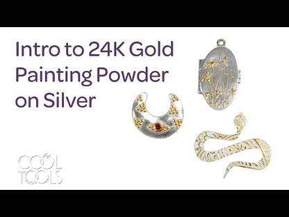 intro to 24k gold painting powder for silver video