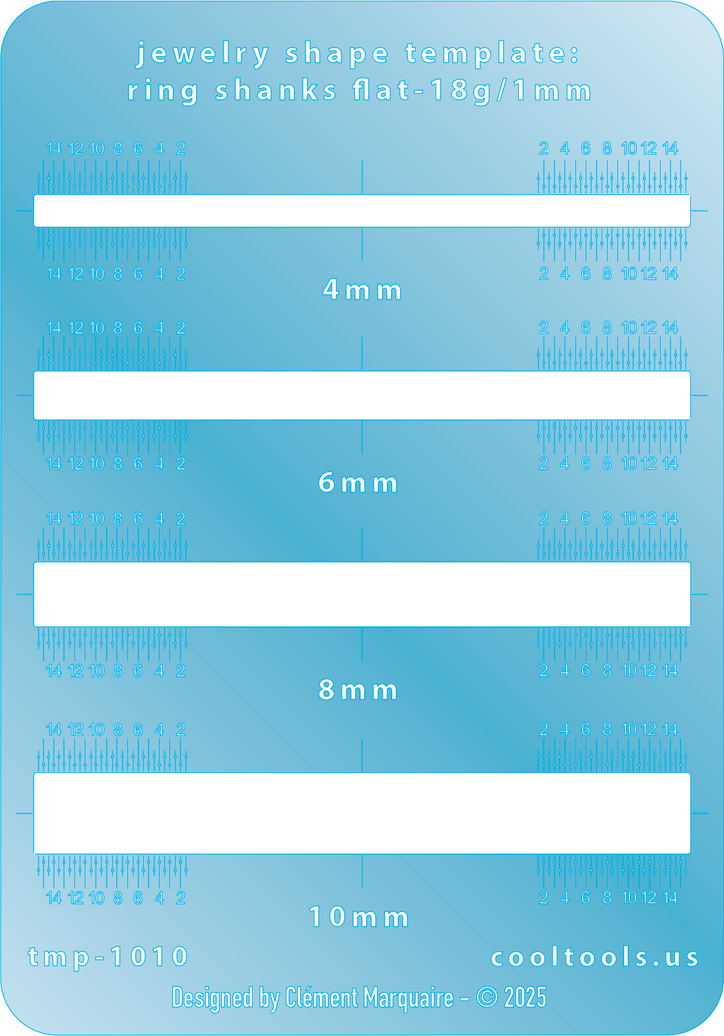 Ring Stringtemplate Ring Shank Template - Flat