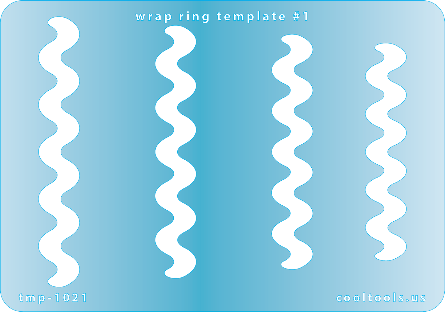blue plastic Wrap Ring Template #1