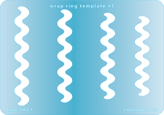 blue plastic Wrap Ring Template #1