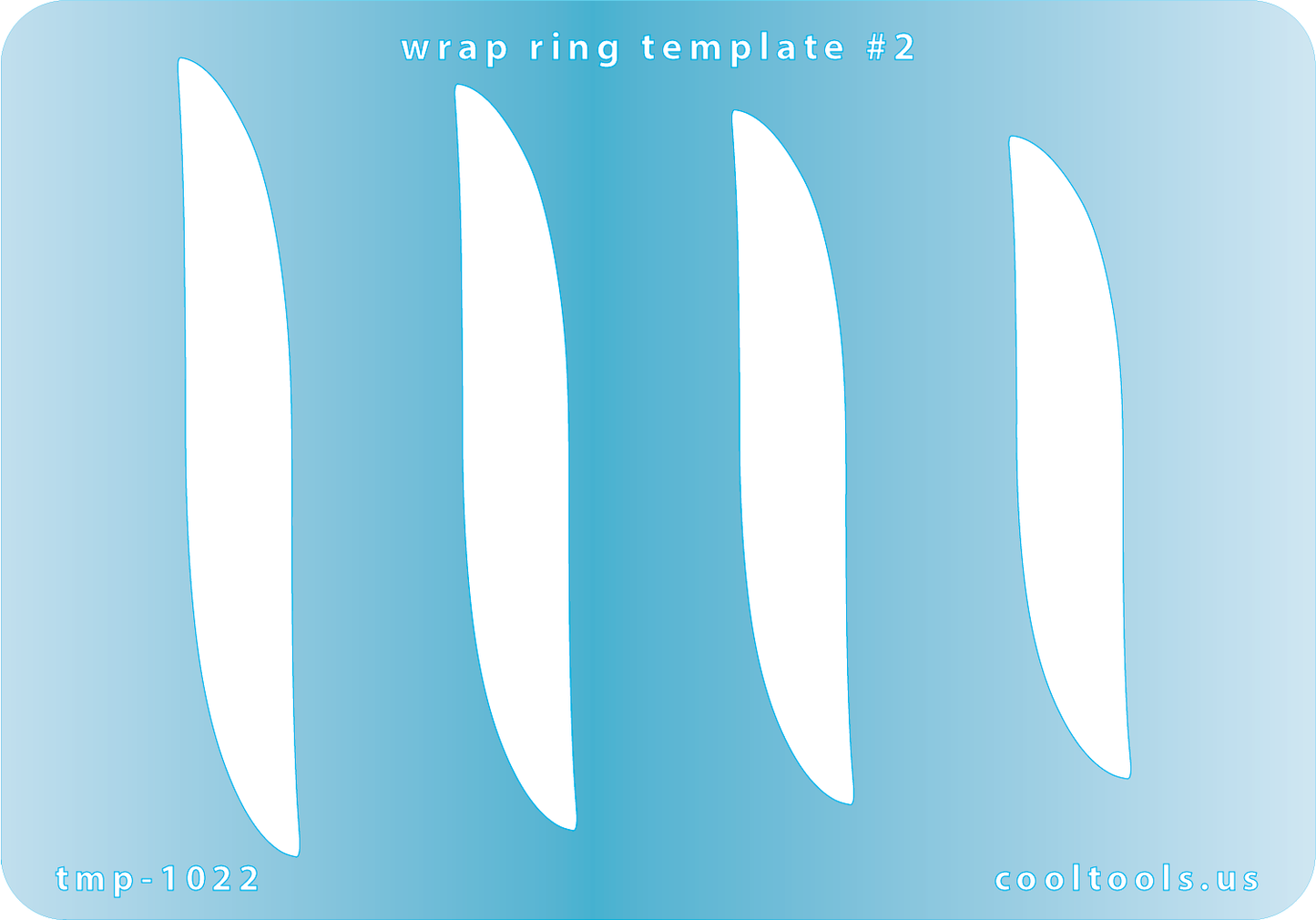 blue plastic Wrap Ring Template #2