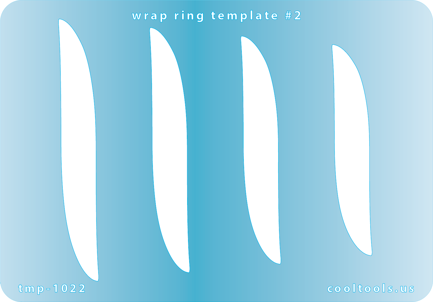 blue plastic Wrap Ring Template #2