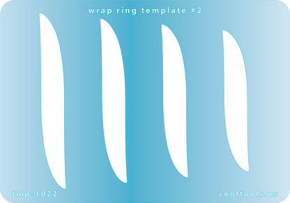blue plastic Wrap Ring Template #2