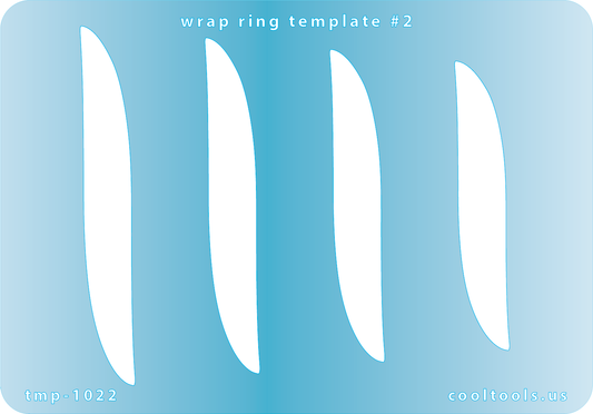 blue plastic Wrap Ring Template #2
