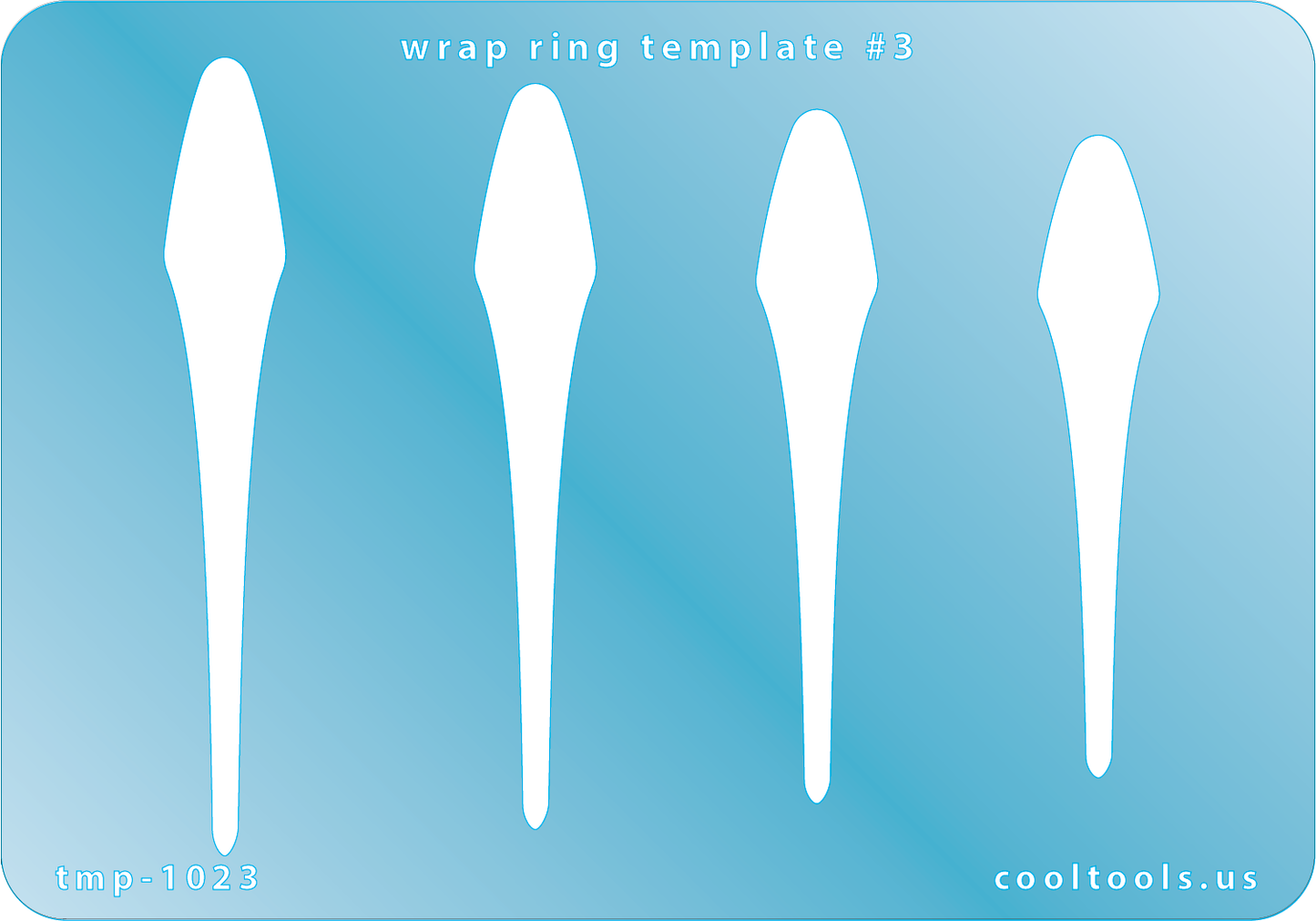 blue plastic Wrap Ring Template #3