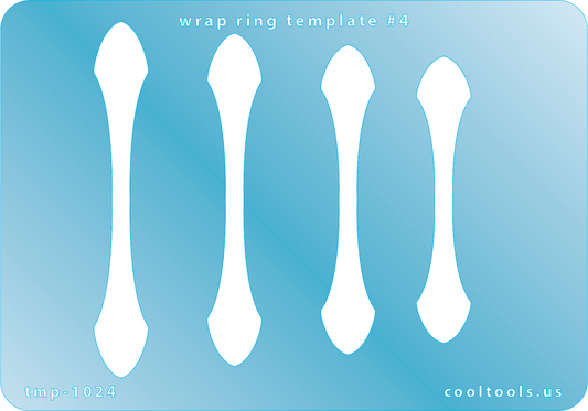 blue plastic Wrap Ring Template #4