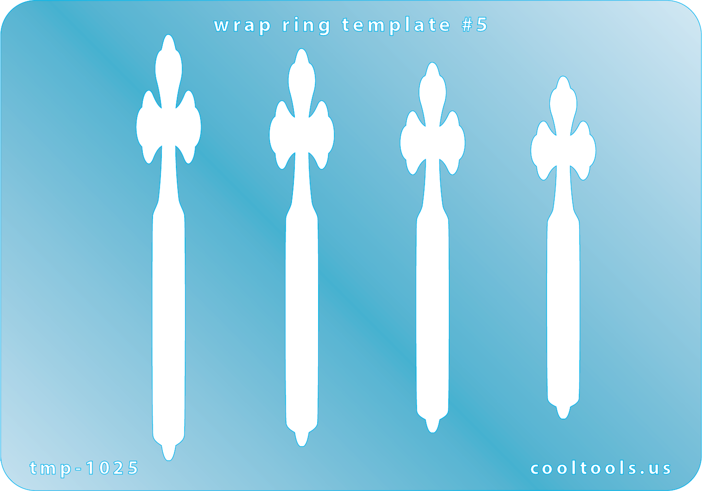 blue plastic Wrap Ring Template #5