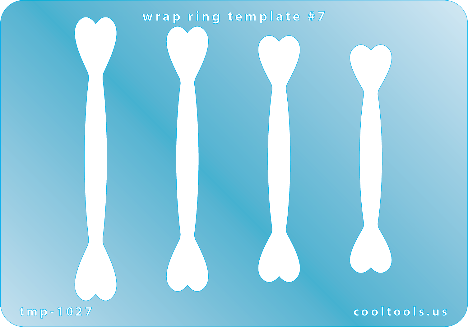 blue plastic Wrap Ring Template #7
