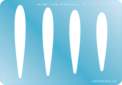 blue plastic Wrap Ring Template #9